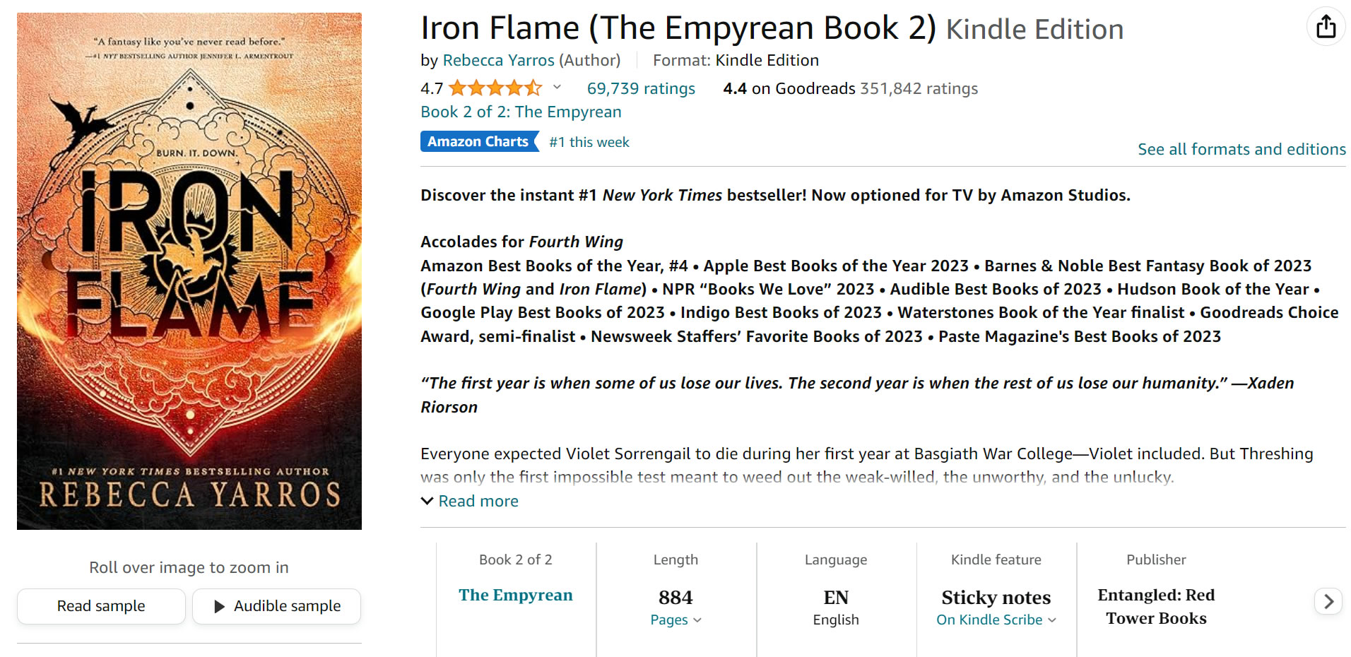 Iron Flame - Kindle Edition