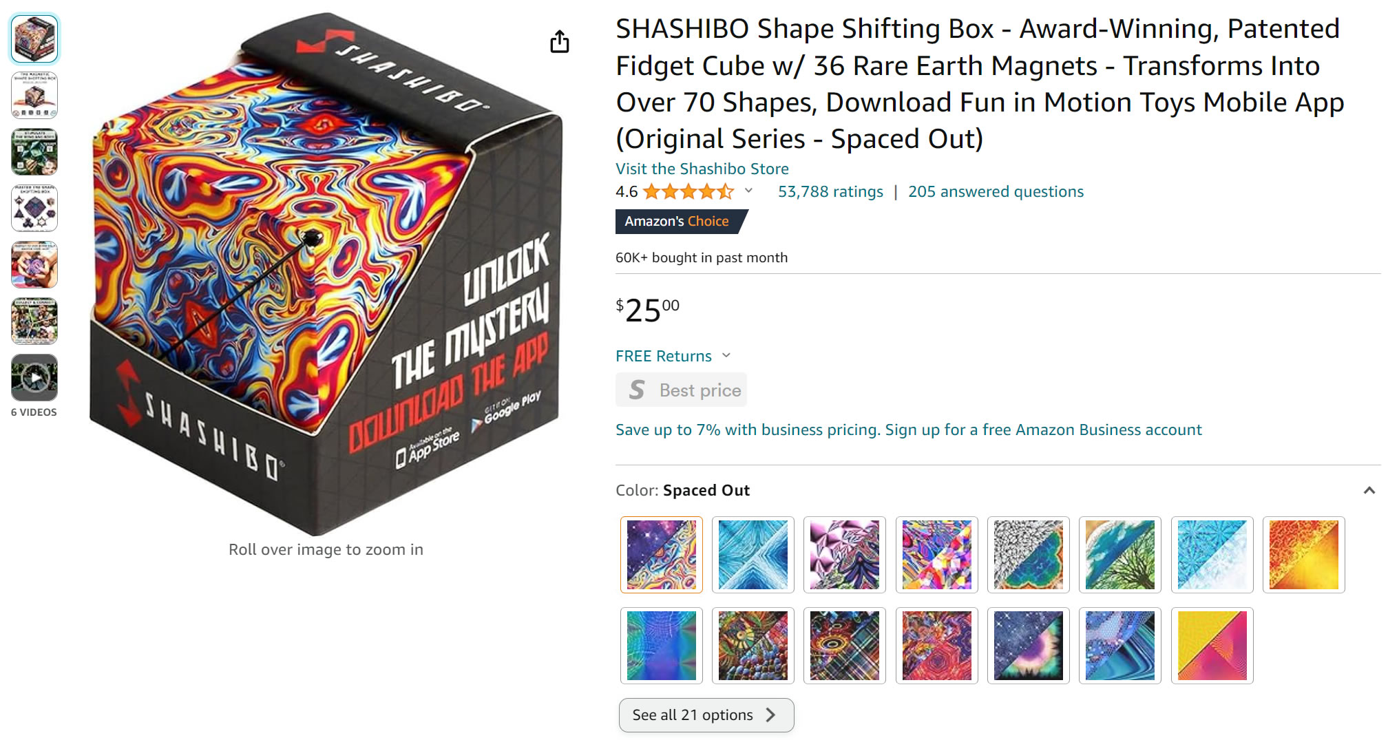 SHASHIBO Shape Shifting Box